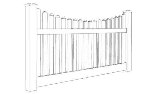 Avondale Vinyl Picket Fence