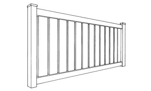 Caribbean Vinyl Semi-Privacy Fence