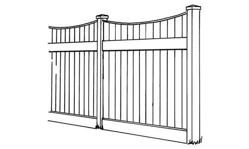 Lakeland Concave Vinyl Privacy Fence
