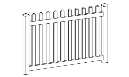 Missouri Vinyl Picket Fence