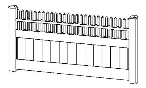Montauk Point Straight Vinyl Privacy Fence