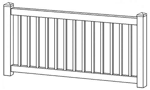 Pacific Vinyl Picket Fence
