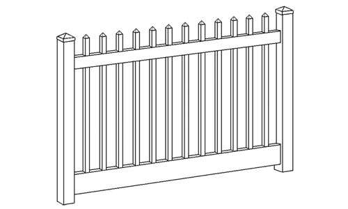 Sacramento Vinyl Picket Fence