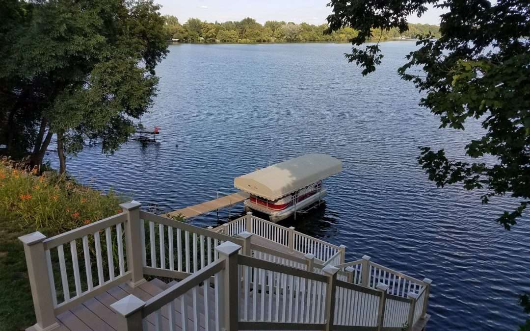 deck railing on stairs
